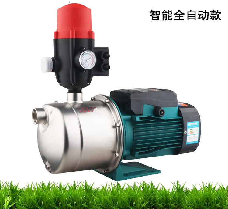 自吸泵不锈钢智能家用全自动增压泵自I来水管道加压水井抽水机