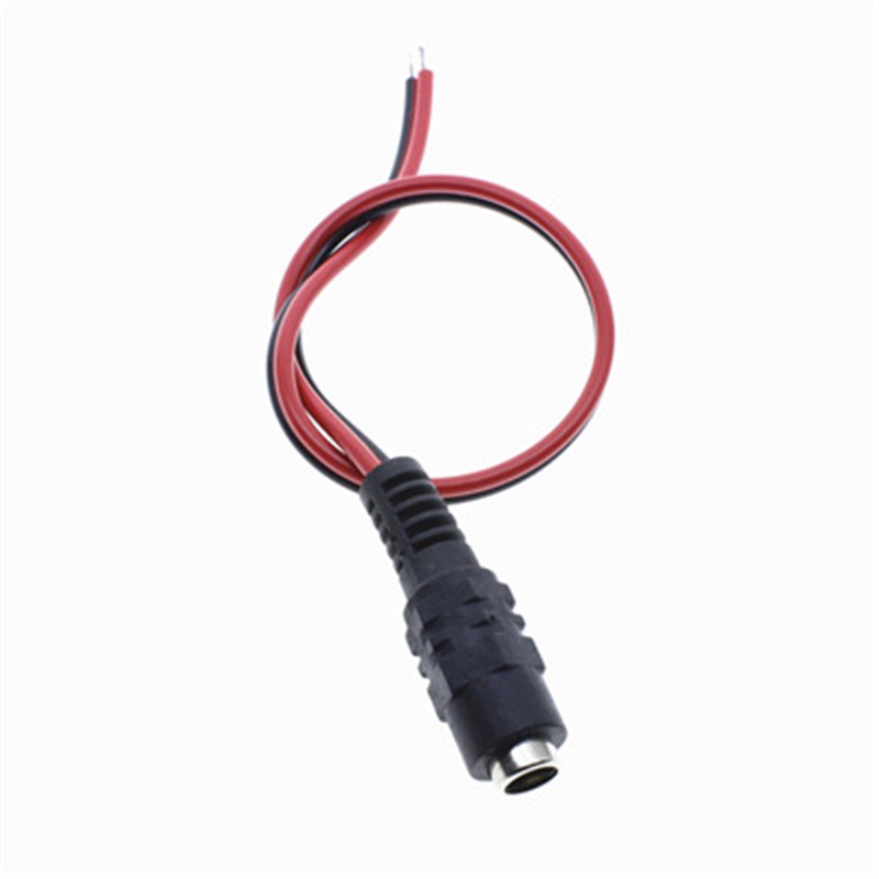 纯铜芯 DC电源线 监控摄像机电源接头 H红黑公头线 母头线 5521