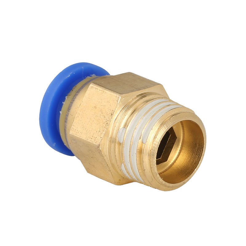 气动快速接头PC螺纹直通4-nM5/6-M6/8-M8/10-M10/12-M12/16/20*1.