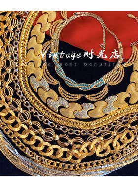 法国金项链中古琉璃精工