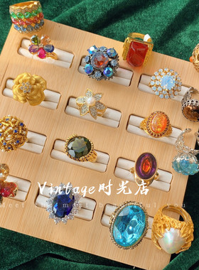 戒指法国指环中古法国水晶