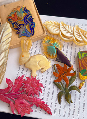 胸花Vintage法国古着孤品重工精美KENZ0胸针 售出不退不换胸针