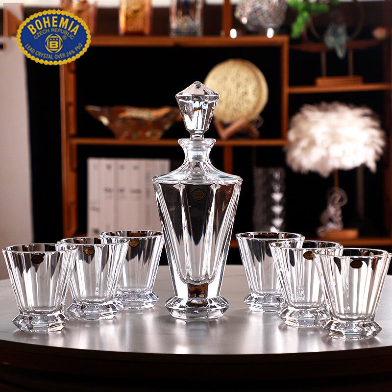 捷克进口波西米亚BOHEMIA水晶玻璃洋酒杯创意威士忌杯醒酒器套装