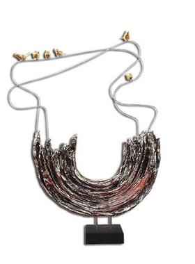 现代简约酒店会所销售楼客厅玄关馈赠装饰礼品逍遥电镀银做旧摆件