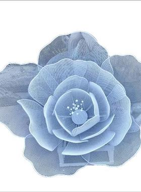 户外铁艺镂空荷花不锈钢莲花雕塑草坪水景落地庭院花朵摆件装饰