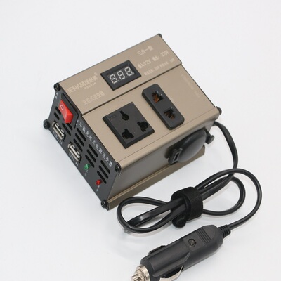 NEW车载数显逆变器12v24v转220v大功率电源升压器点烟器转换插座