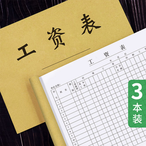 结算表计件提成签收记账工资发放