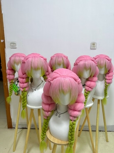 阁主家鬼灭之刃甘露寺蜜璃成品cos假发恋柱蛇柱小芭内动漫cosplay