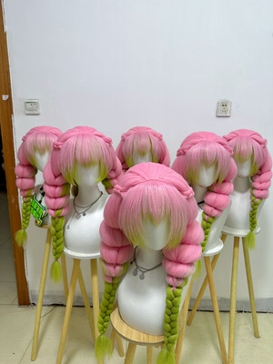 阁主家鬼灭之刃甘露寺蜜璃成品cos假发恋柱蛇柱小芭内动漫cosplay