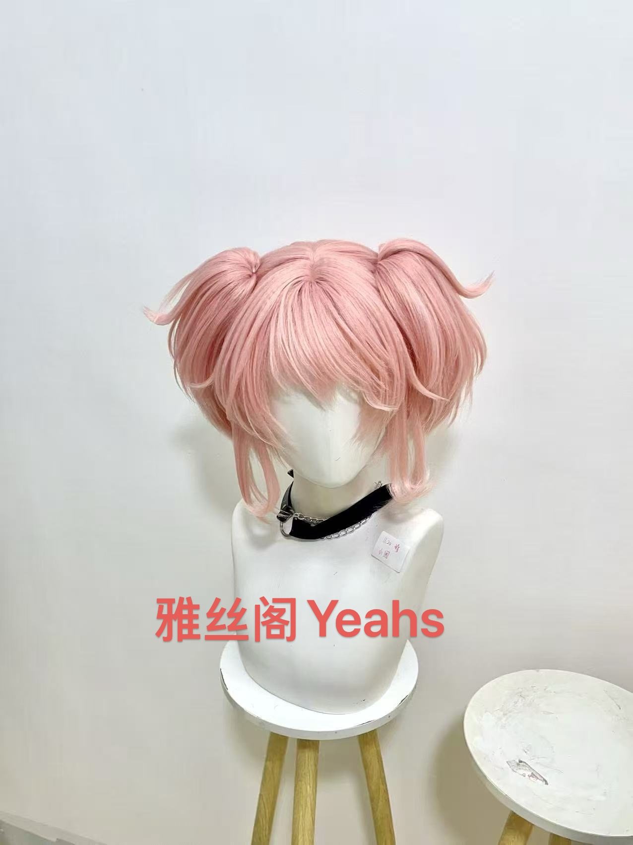 阁主家 魔法少女小圆 鹿目圆造型也做好成品cos假发 虎口夹双马尾