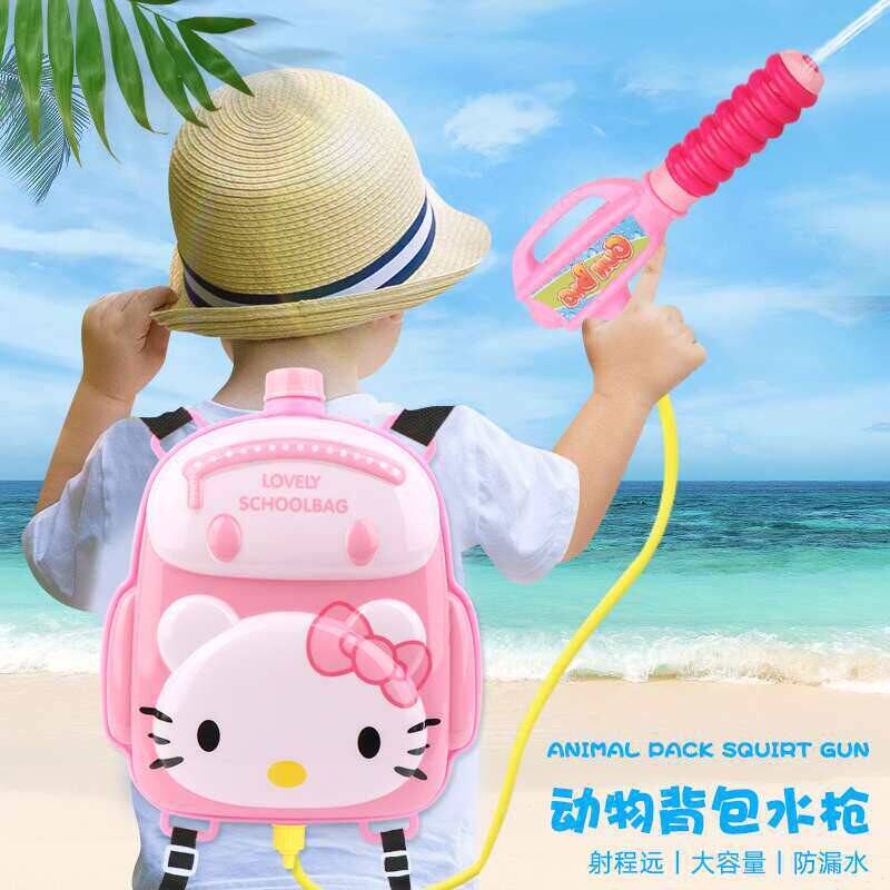hello哈喽kitty儿童背包水枪可爱KT猫宝宝戏水玩具Hello喷水枪女