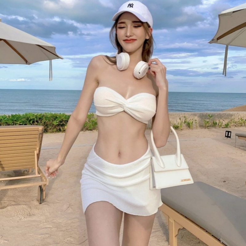 新款外贸糖果色泳衣女性