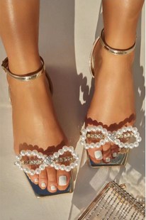 2022欧美夏季时尚平底珍珠凉鞋女Flat Sandals for Ladies Summer