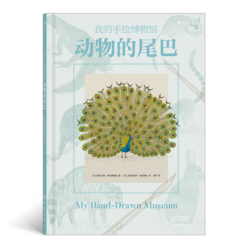 我的手绘博物馆：动物的尾巴 一本让孩子大开眼界敬畏生命激发探索神秘大自然热情的书籍 浪花朵朵童书