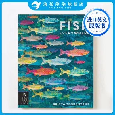 进口英文原版 儿童科普绘本  Fishes Everywhere 无处不在的鱼+无处不在的虫子 英文原版书儿童科普百科图画书绘本故