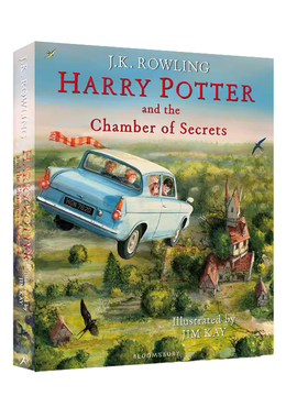 英文原版书籍哈利波特与密室2 Harry Potter and the Chamber of Secrets Illustated Edition 全彩原版精装 JK罗琳史诗魔幻小说