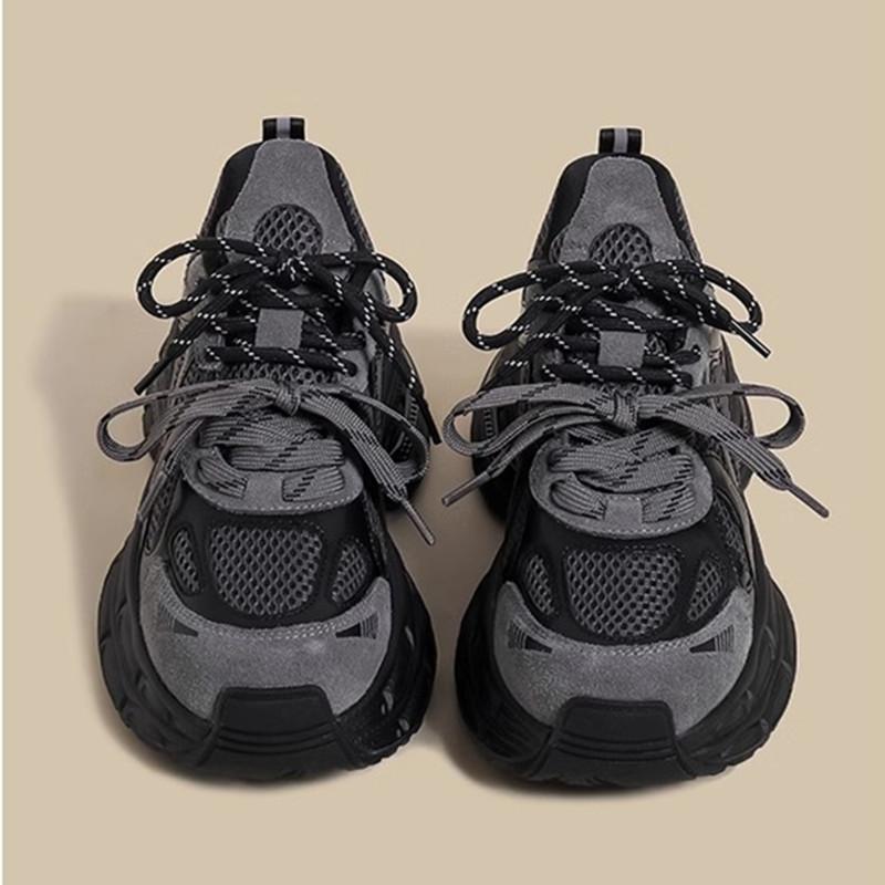 黑色双鞋带新款老爹鞋