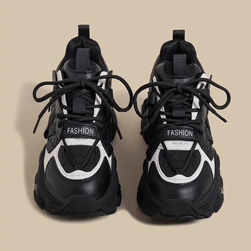 [送运费险]加绒复古厚底老爹鞋