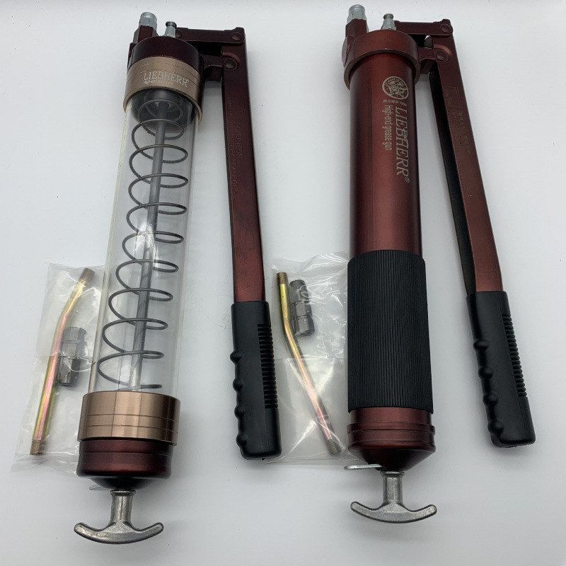 黄油枪（利博透明）手动600cc挖掘机/汽车黄油枪工程车维修车