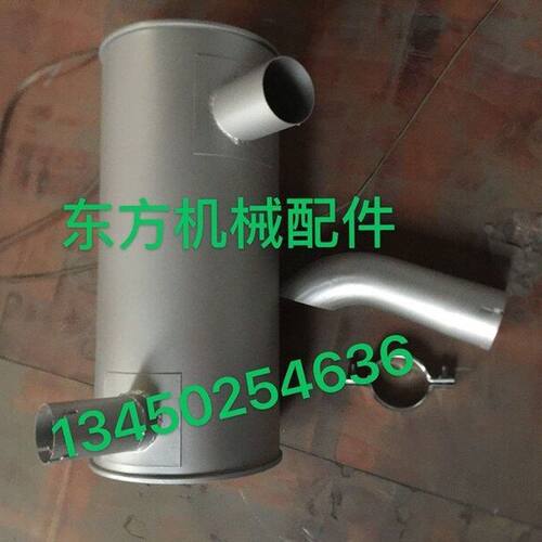 挖掘机卡特排气管E320C配件接管烟筒卡箍发动机消声器消音器S6K