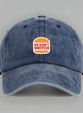 We Don't Snitch Luigi Mangione 路易吉棉鸭舌棒球帽子水洗软顶