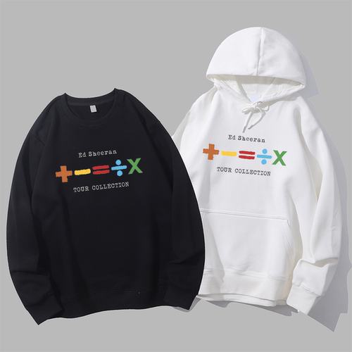 Ed Sheeran黄老板演唱会艾德希兰数学加减乘除圆领卫衣帽衫diy