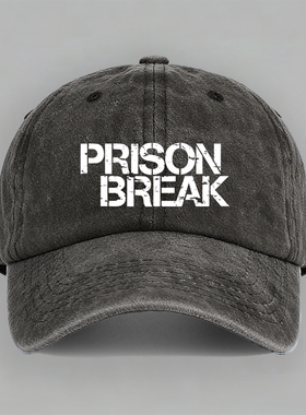 prison break 致敬经典美剧越狱定制有趣文字休闲棒球帽鸭舌帽子