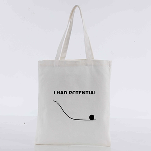 I Had Potential 挽救计划高司令电影周边同款字母帆布包