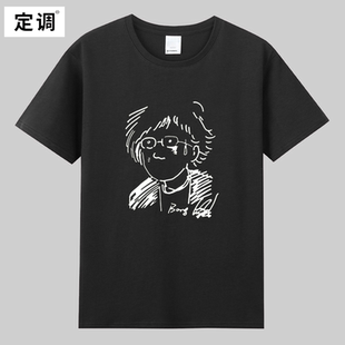 权志龙GD演唱会奉俊昊漫画头像纯棉男女短袖T恤周边应援同款半袖