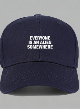 everyone is an alien somewhere酷玩乐队ColdPlay英文棒球帽子