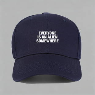 everyone is an alien somewhere酷玩乐队ColdPlay英文棒球帽子