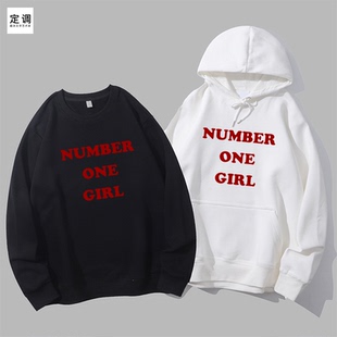 number one girl朴彩英rose字母辣妹趣味个性衣服圆领卫衣帽衫
