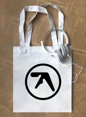 aphex twin音乐t恤电子大师理查迪詹姆斯潮牌复古美式休闲帆布包