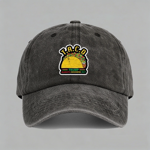 TACO交易股市搞笑趣味文字纯棉棒球帽鸭舌帽子防晒