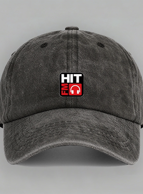 HITFM 887 纪念音乐广播logo纯棉休闲棒球帽男女定制防晒鸭舌帽子