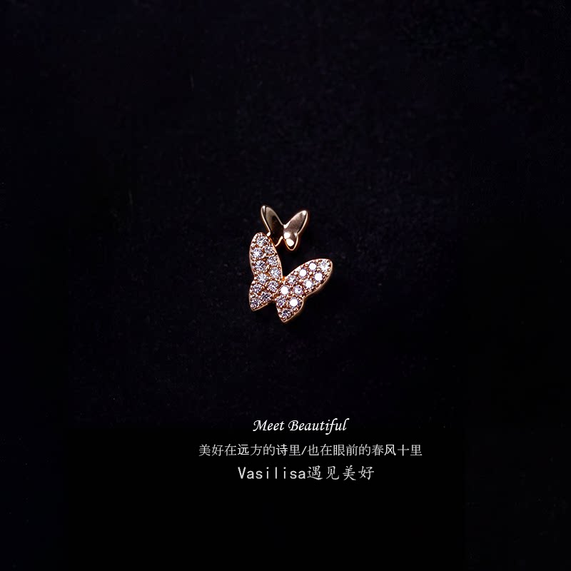 简约蝴蝶胸针领口配饰小扣针日韩精致小号胸花西装百搭
