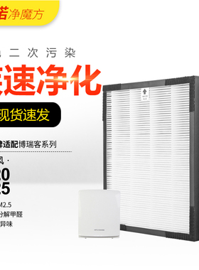 适配瑞士风/博瑞客空气净化器过滤网P320/P325滤芯除PM2.5甲醛霾