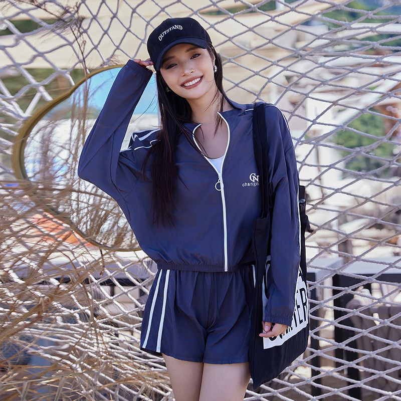海边度假三件套泳衣女运动休闲