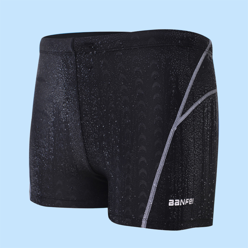 男士泡温泉速干小平角游泳裤