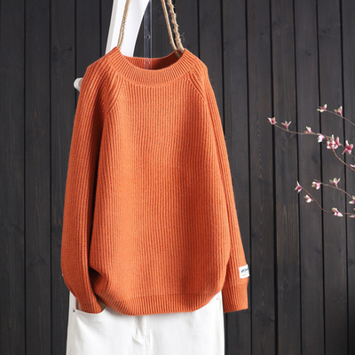 毛衣女春秋2025新款内搭外穿宽松慵懒套头洋气圆领文艺针织衫上衣