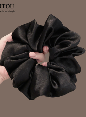 韩国东大门INS简约肥肠圈立体顺滑时尚发圈丸子头扎马尾发饰头绳