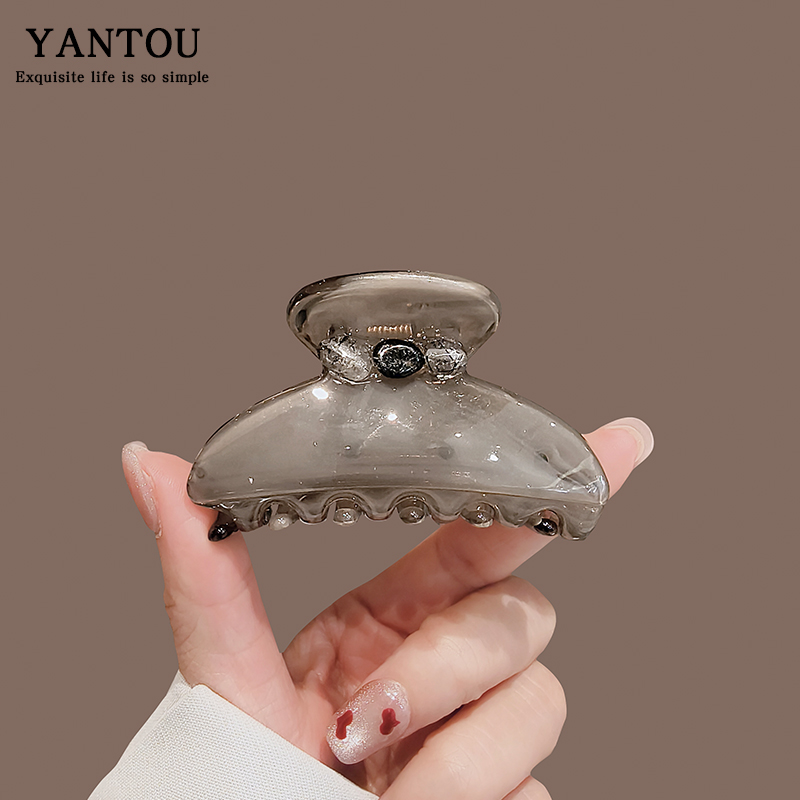 颜透抓夹亚克力水墨新中式发饰