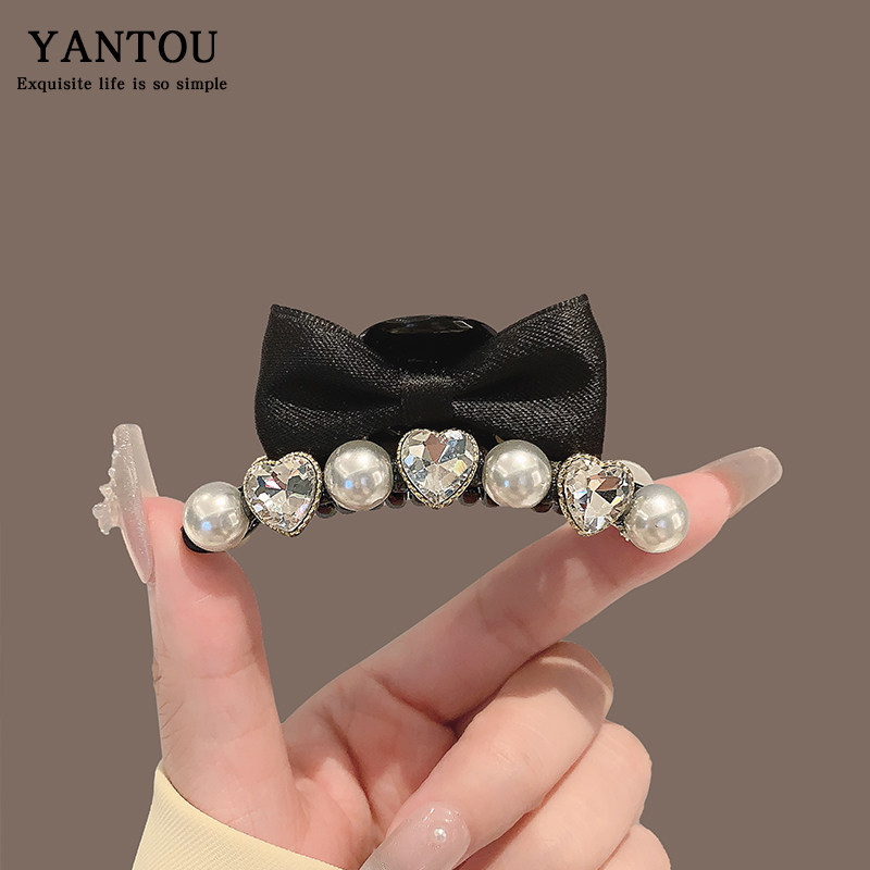 韩版优雅蝴蝶结发夹女侧边刘海夹前额发卡夹子网红珍珠水钻抓夹,饰品/流行首饰/时尚饰品新,发饰,淘宝优惠券,粉丝福利购,淘宝优惠卷