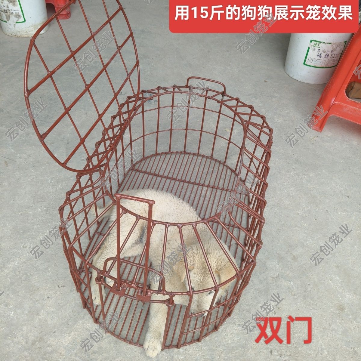 抓猪笼子装猪仔笼卖猪笼狗笼鸡笼鸭笼运输中转笼子畜牧耐用铁猪笼