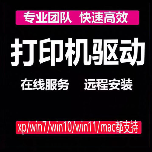 远程安装打印机驱动程序局域网文件共享扫描仪电脑维修设置服务