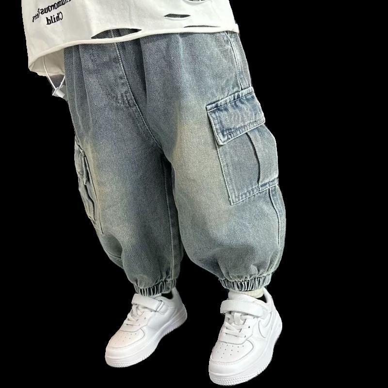 2024新款洋气韩版束脚休闲牛仔裤