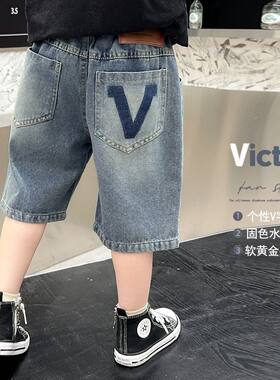 男童牛仔短裤夏季薄款
