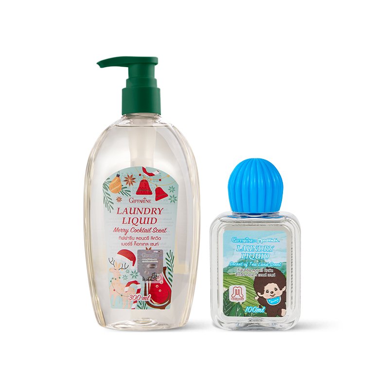 泰国芝芙莲内衣洗衣液圣诞鸡尾酒300ml+茶香秘境100ml