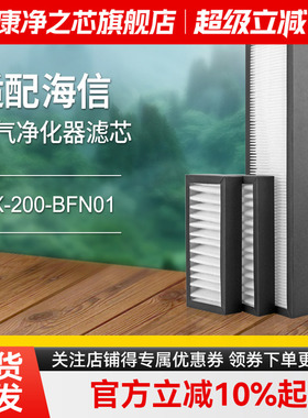 适配海信壁挂式新风机过滤网SX-200-BFN01/DHA20D2除醛过滤芯套装