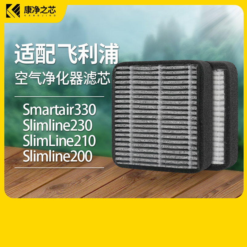 适配飞利浦车载空气净化器Smartair330/Slimline230/210/200滤网